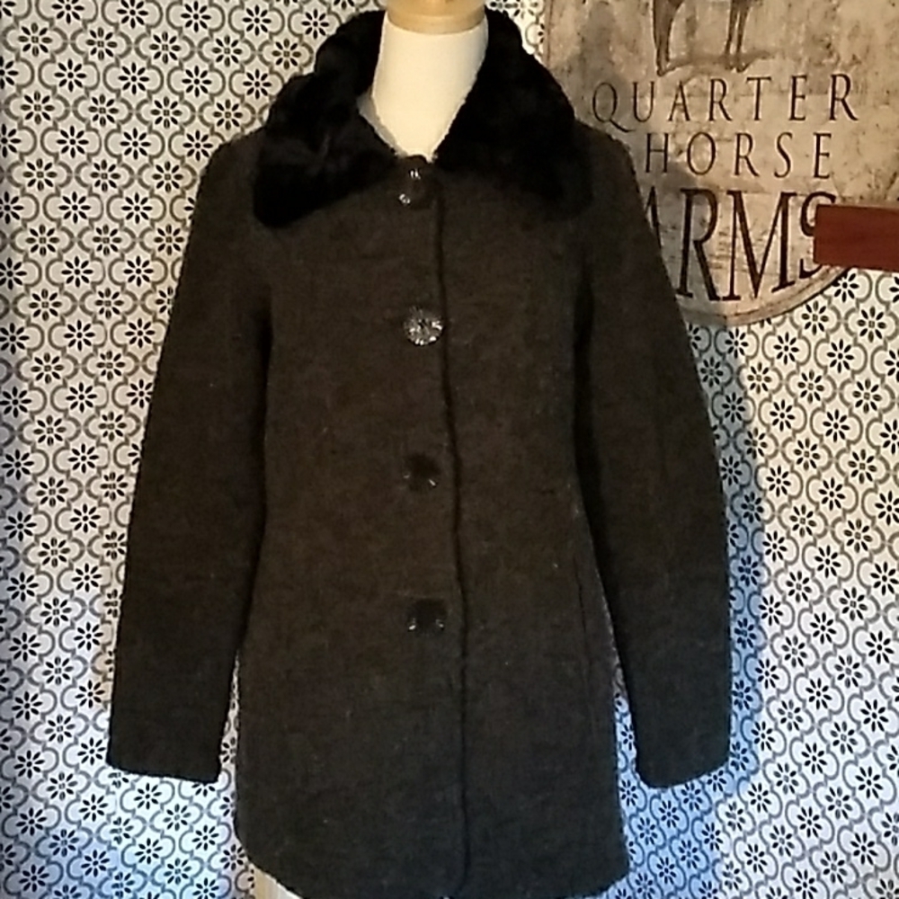 Maria Sole woolblend coat made in Italy 🇮🇹 medium